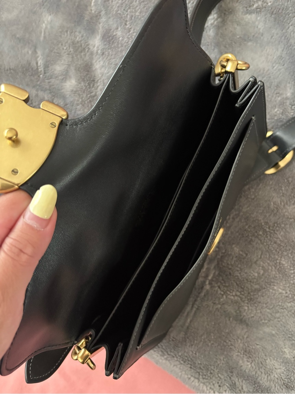 Coach Tabby Shoulder Bag 26 in Black with Gold Hardware - Picture 9 of 10